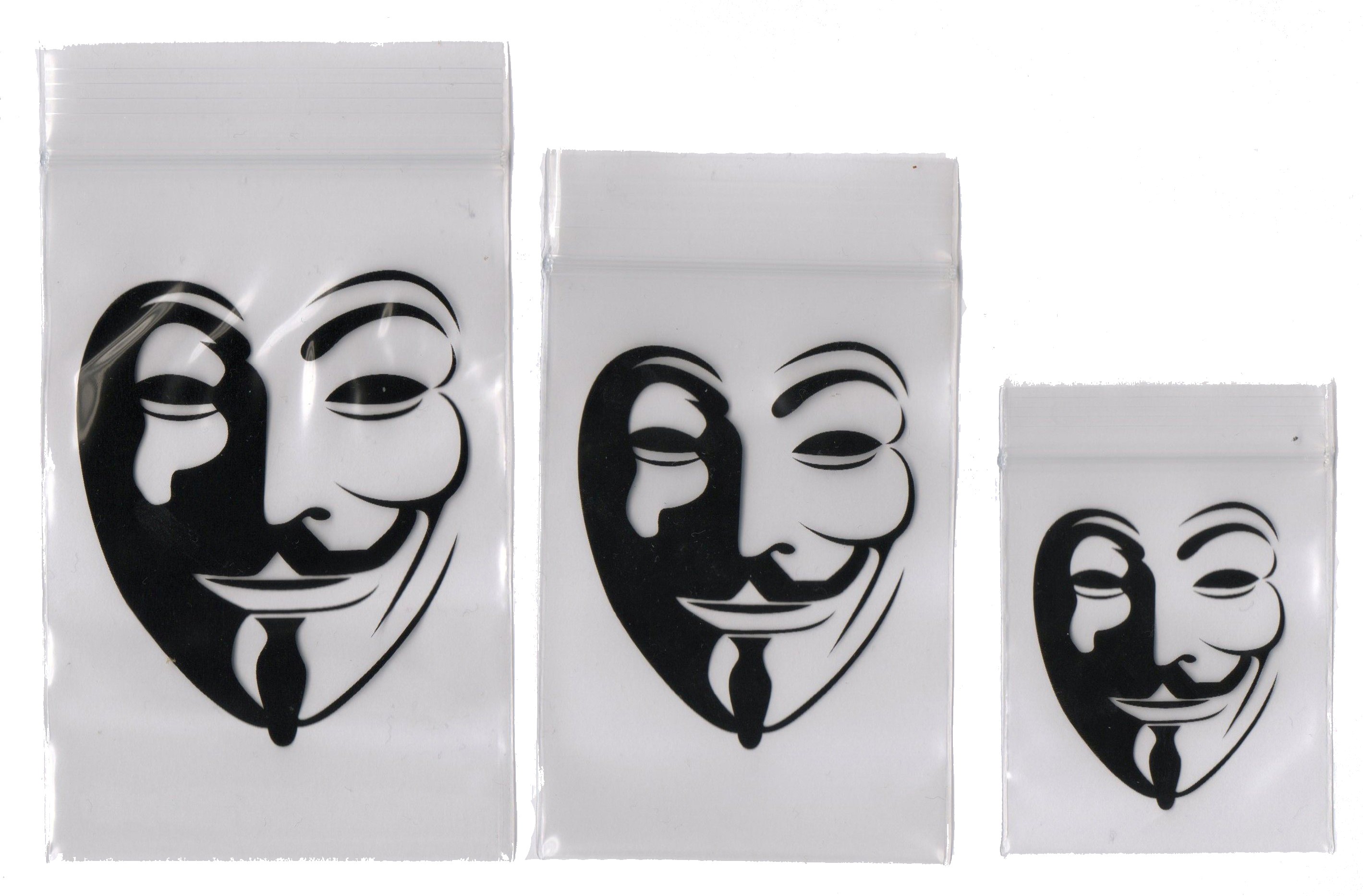 10cm x 15cm :Anonymous Grip Bags
