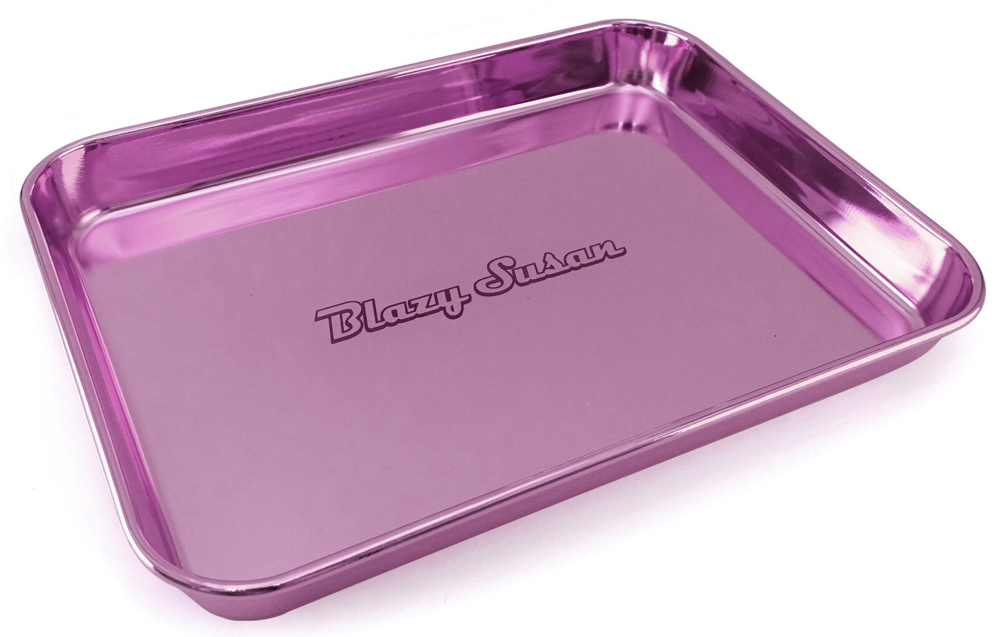 BLAZY SUSAN - ROSE PURPLE STAINLESS STEEL TRAY