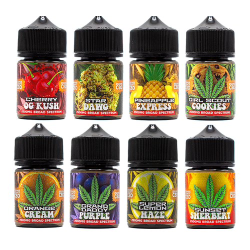 ORANGE COUNTY CBD - 2500mg VAPE LIQUID - CALI RANGE