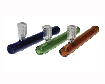 COLOURED K2 GLASS SHOTGUN PIPE