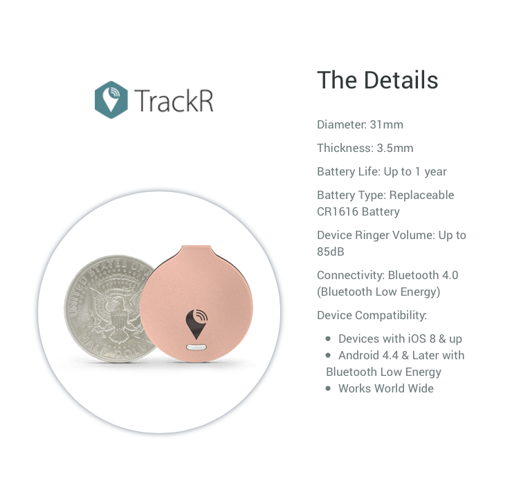 THE TRACKR - SILVER