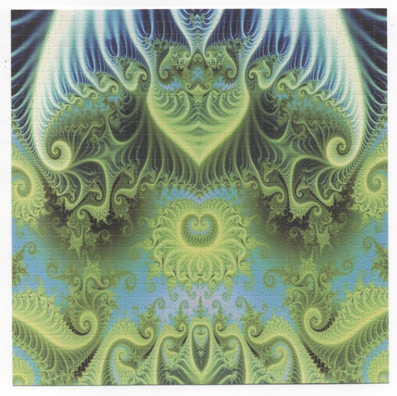 BLUE GREEN PSYCHADELIC - BLOTTER ART