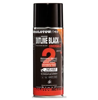 MOLOTOW COVERSALL 2 OUTLINE BLACK 400ml