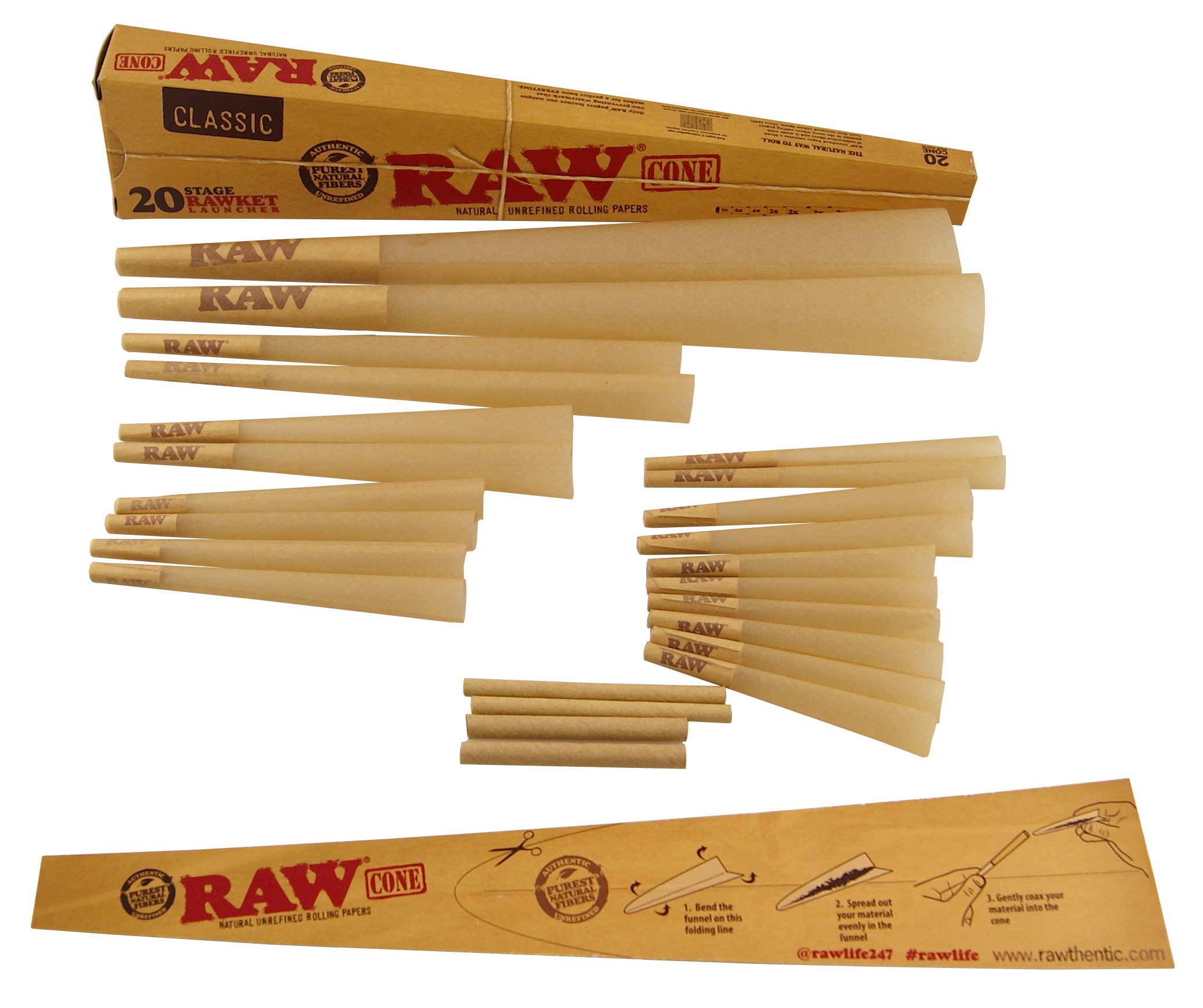 RAW - CONES - 20 STAGE RAWKET