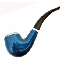 Big Sherlock style Pipe - Iridescent Blue