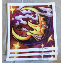 BANANA MOON (SIGNED BY JAMES CLEMENTS) - BLOTTER ART