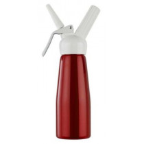MOSA 1/2L CREAM WHIPPER with PLASTIC TOP (LARGE) - SILVER