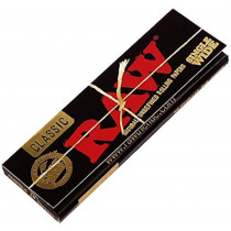 RAW - BLACK REGULAR SINGLE WIDE PAPERS