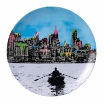 ROYAL DOULTON - NICK WALKER - 27cm PLATE - THE MORNING AFTER NEW YORK