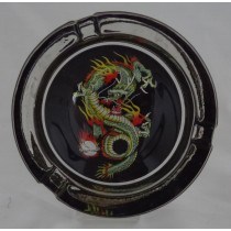 Small Round ASHTRAY - tattoo series - dragon